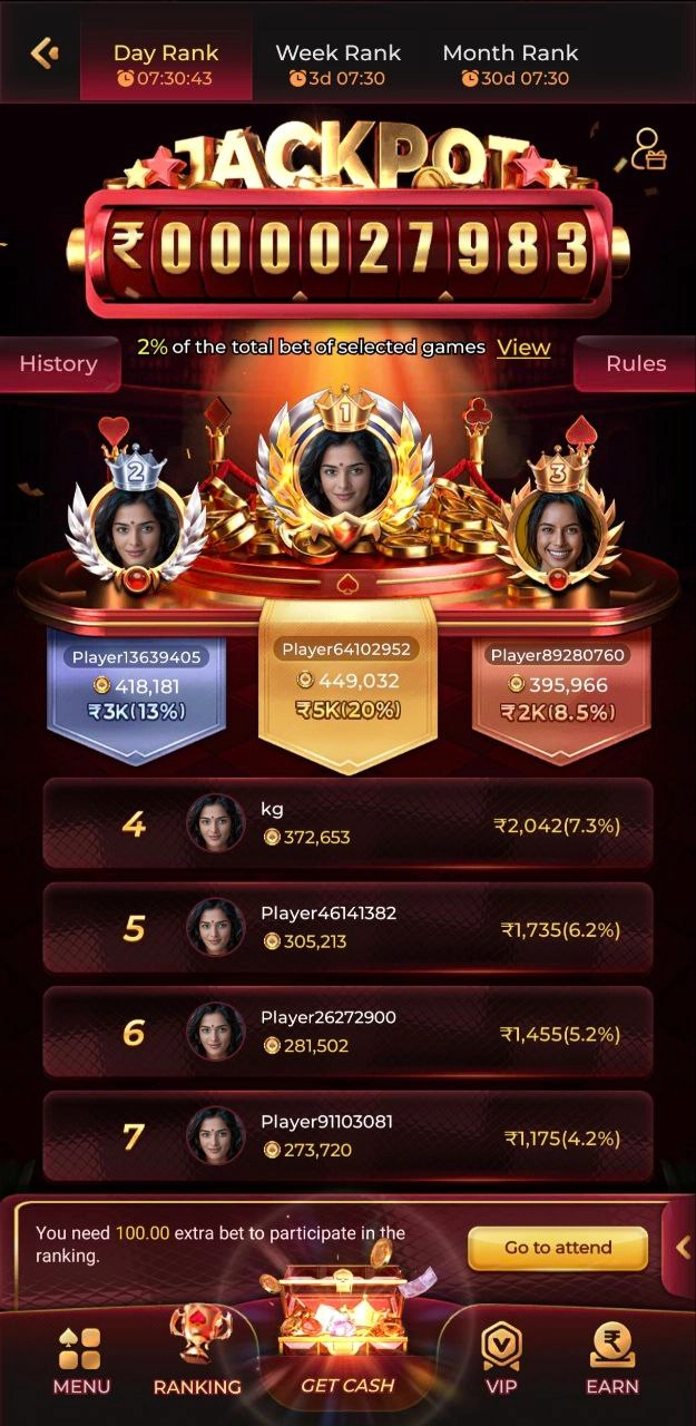 QQ2 Game jackpot ranking leaderboard and top winners
